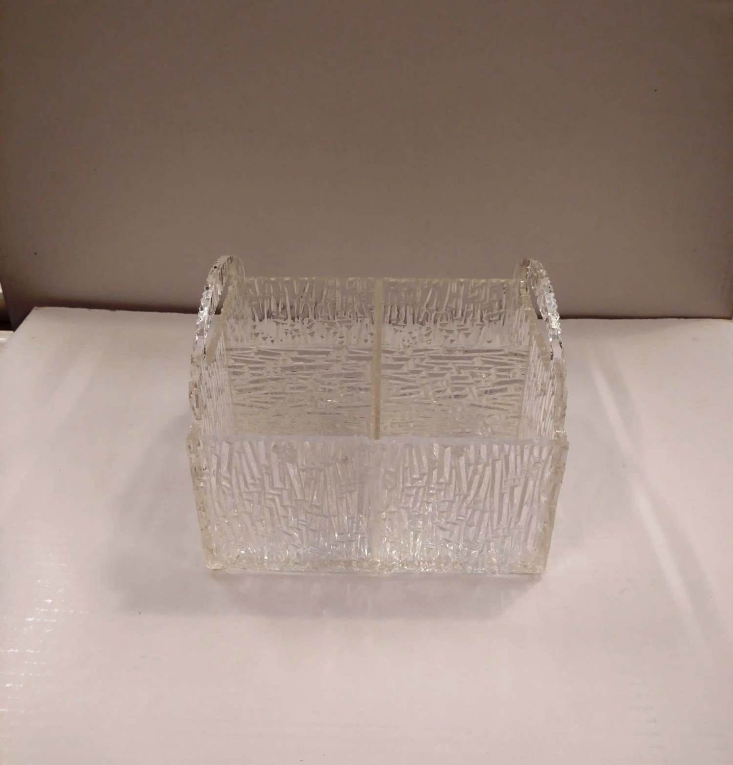 Portaposate BJ  plexiglas 4 scomparti c. manici ghiaccio xt