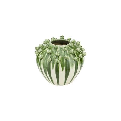 Vaso Deco L REGINALDO bianco/verde
