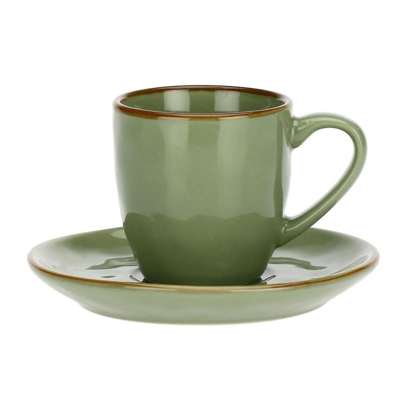 Tazza caffè c/p. Concerto verde oliva 90 cc Tazza caffè c/p. Concerto verde oliva 90 cc