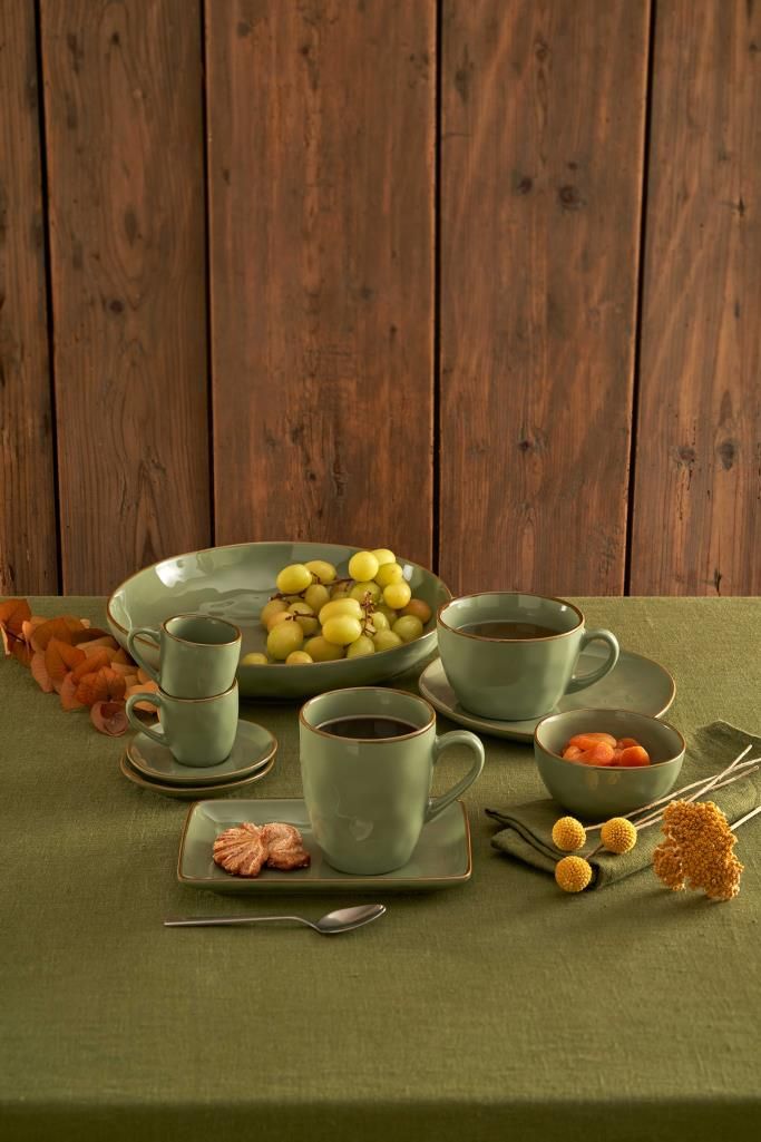 Tazza caffè c/p. Concerto verde oliva 90 cc