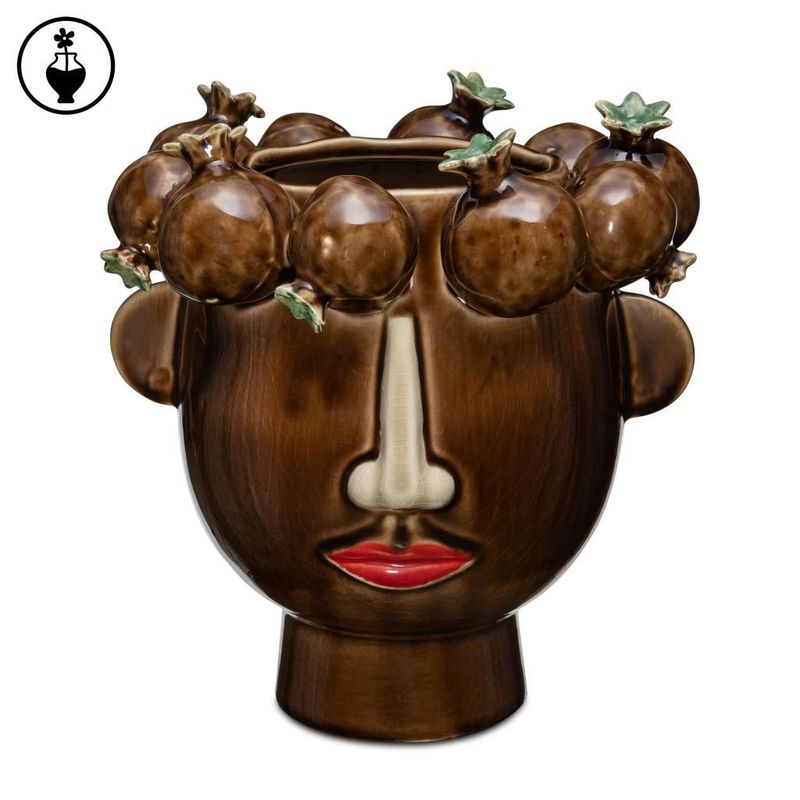 Vaso melograni marroni ARCIBOLDO