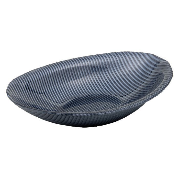 Centrotavola ovale blu-ottanio Seventy