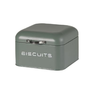Biscottiera Vintage con manico 20 x 20 x h 13,5 cm verde