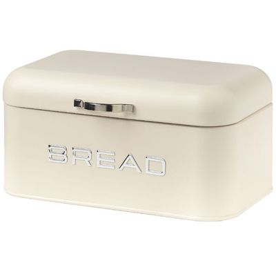 Contenitore porta pane Vintage con manico 30,5 x 20 x h 15 cm avorio