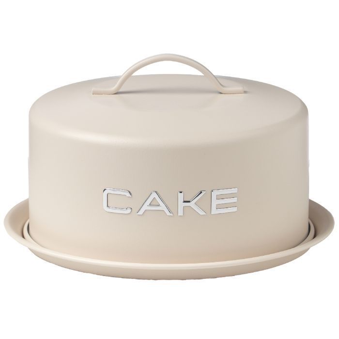 Tortiera con manico e con chiusura ermetica Vintage Ø 28,5 x 20 x h 11 cm Avorio