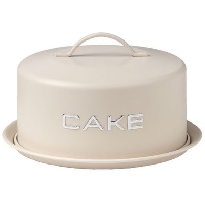 Tortiera con manico e con chiusura ermetica Vintage Ø 28,5 x 20 x h 11 cm Avorio