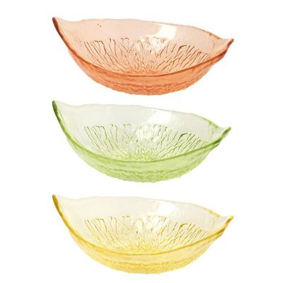 Set 6 coppette macedonia assortite Agrumi 16 x 11,5 x h 5 cm