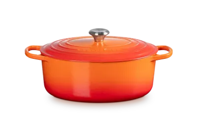 Cocotte ovale Evolution in ghisa vetrificata cm. 31 arancio Cocotte ovale Evolution in ghisa vetrificata cm. 31 arancio