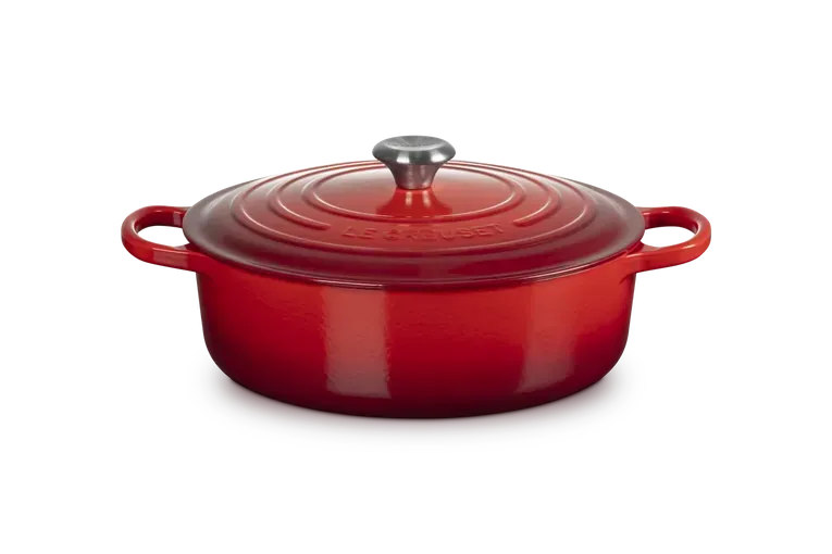 Tegame risotto Evolution in ghisa vetrificata cm. 30 rosso ciliegia