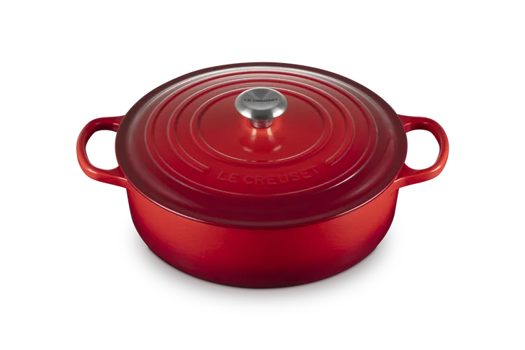 Tegame risotto Evolution in ghisa vetrificata cm. 30 rosso ciliegia