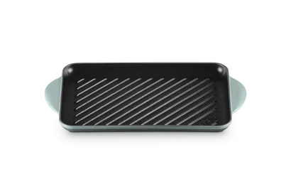 Grill rettangolare Tradition in ghisa vetrificata 32x22 sea salt