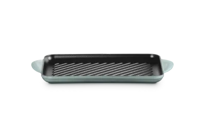 Grill rettangolare Tradition in ghisa vetrificata 32x22 sea salt