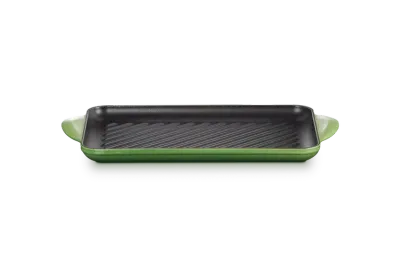 Grill rettangolare Tradition in ghisa vetrificata 32x22 verde bamboo