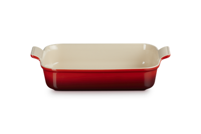 Pirofila rettangolare Tradition in gres vetrificato 32x25 rosso ciliegia Pirofila rettangolare Tradition in gres vetrificato 32x25 rosso ciliegia