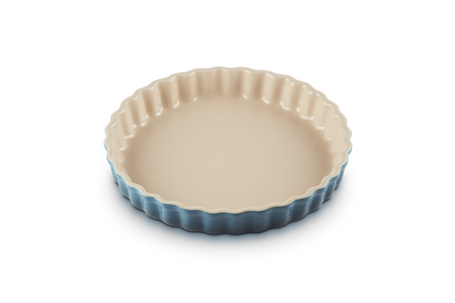 Tortiera Tradition rotonda  in gres vetrificato 28 cm deep teal