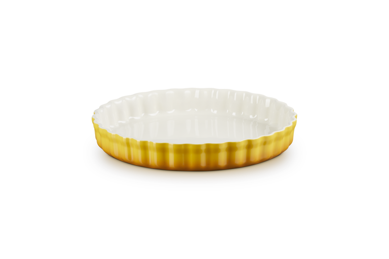 Tortiera Tradition rotonda  in gres vetrificato 28 cm giallo nectar