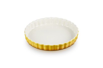Tortiera Tradition rotonda  in gres vetrificato 28 cm giallo nectar