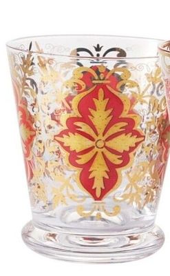 1 Tumbler red Damasco 1 Tumbler red Damasco