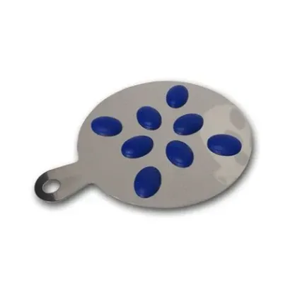 Sottopentola Hot blu  acciaio inox e silicone