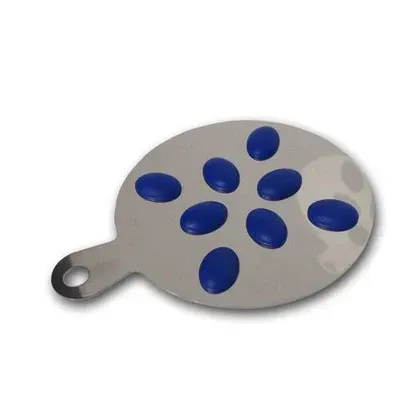 Sottopentola Hot blu acciaio inox e silicone Sottopentola Hot blu acciaio inox e silicone