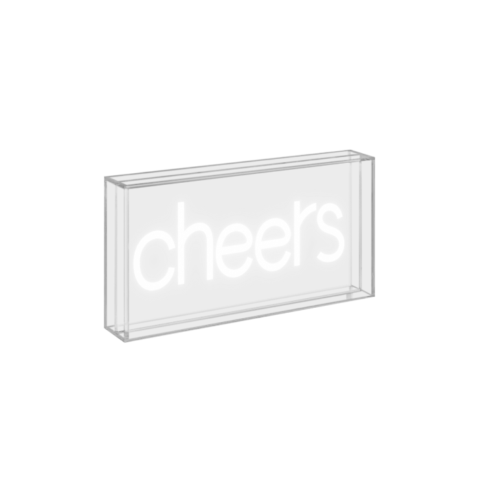 Insegna Neon con scritta decorativa Cheers