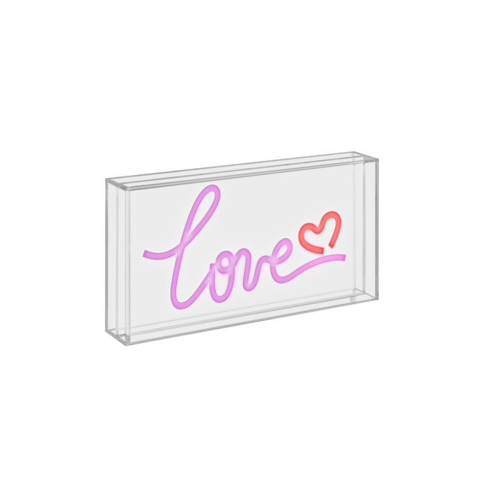 Insegna Neon con scritta decorativa Love