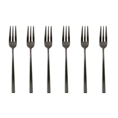 Set 6 forchettine dolce Rock Diamond PVD 2Black