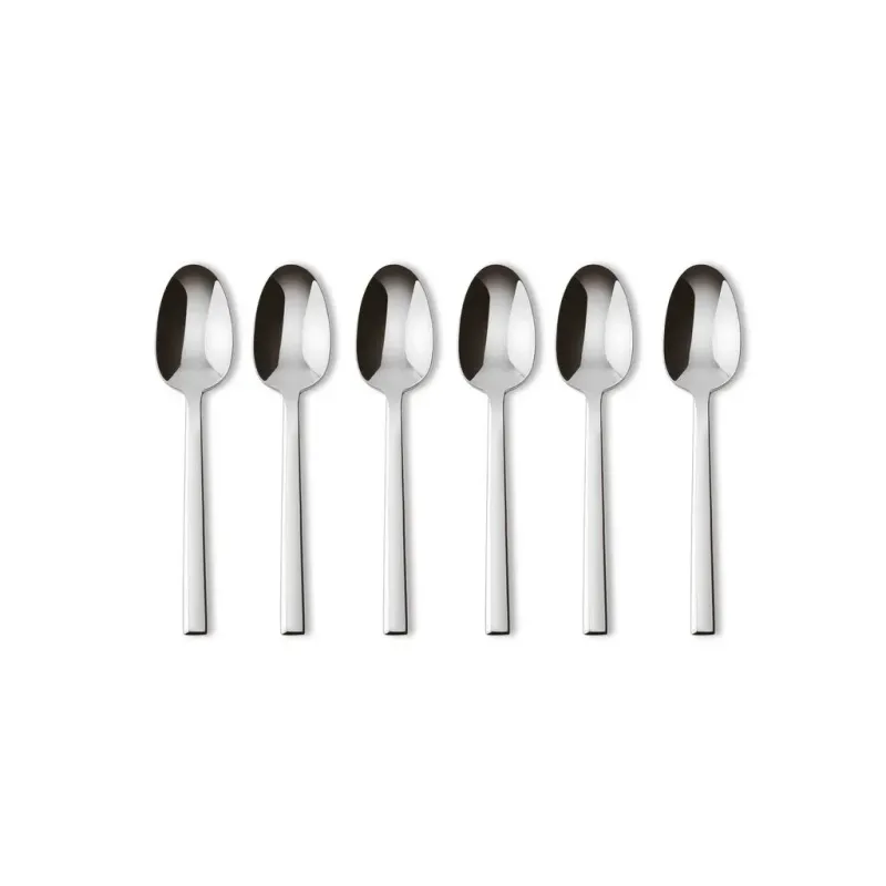 Set 6 cucchiaini moka Neutra acciaio inox