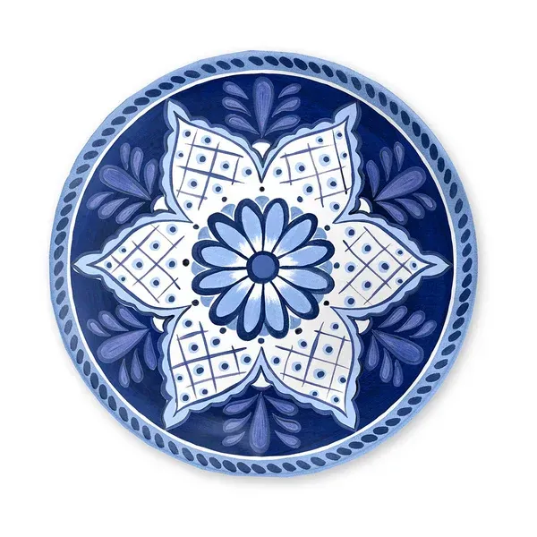 Set 3 Piatti dessert Santorini decori assortiti