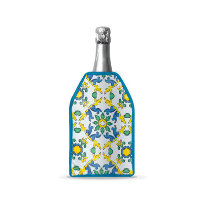 Glacette morbida raffreddabottiglie decoro maiolica Glacette morbida raffreddabottiglie decoro maiolica