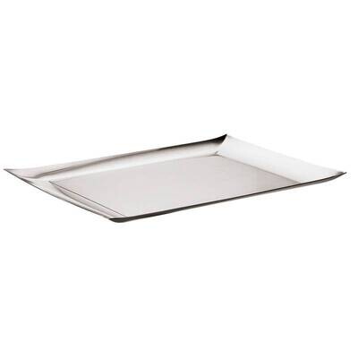 Vassoio rettangolare Linea Q 43x28 acciaio inox Vassoio rettangolare Linea Q 43x28 acciaio inox