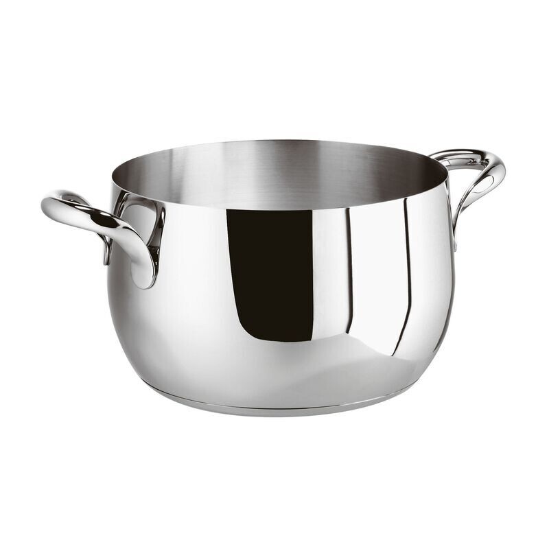 Casseruola alta 2 maniglie  Kikka cm. 24 acciaio inox