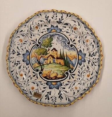 Piatto murale paesaggio fiorentino cm. 34