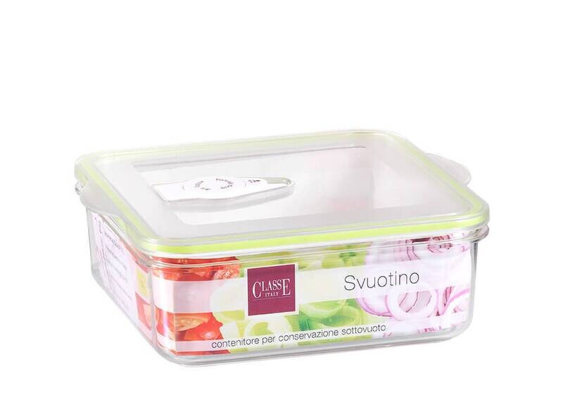 Contenitore quadrato 1,0 Lt. per sottovuoto Svuotino Contenitore quadrato 1,0 Lt. per sottovuoto Svuotino