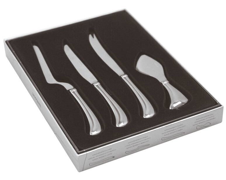Set 4 coltelli formaggio Cheese Living acciaio inox Set 4 coltelli formaggio Cheese Living acciaio inox
