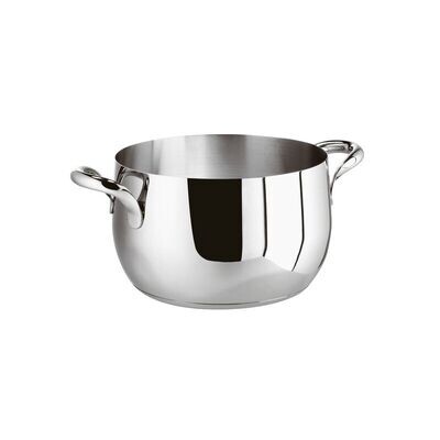 Casseruola alta 2 maniglie  Kikka cm. 16 acciaio inox