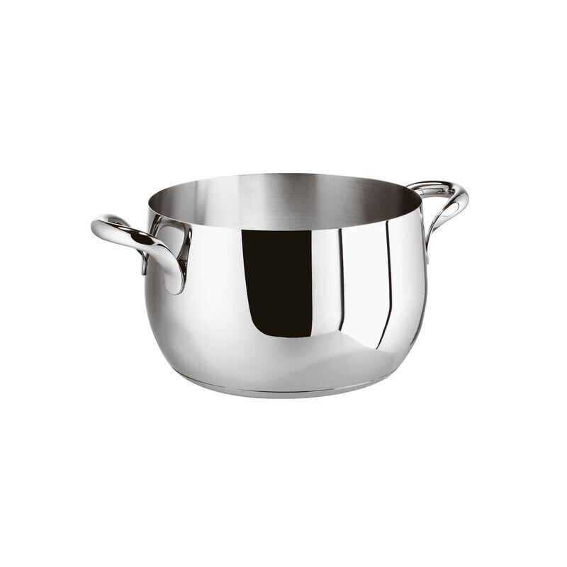 Casseruola alta 2 maniglie  Kikka cm. 16 acciaio inox