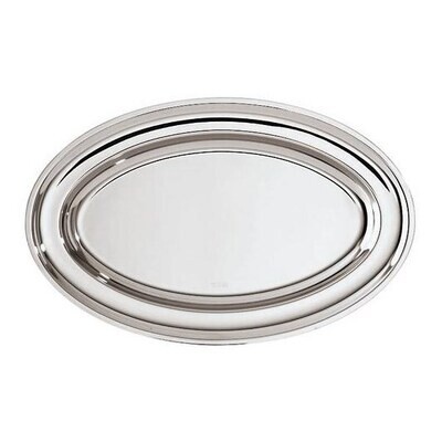 Piatto portata ovale Elite cm. 46 x 29 acciaio inox Piatto portata ovale Elite cm. 46 x 29 acciaio inox