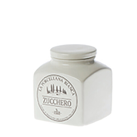 Barattolo porcellana Conserva 0,5L. Zucchero Barattolo porcellana Conserva 0,5L. Zucchero