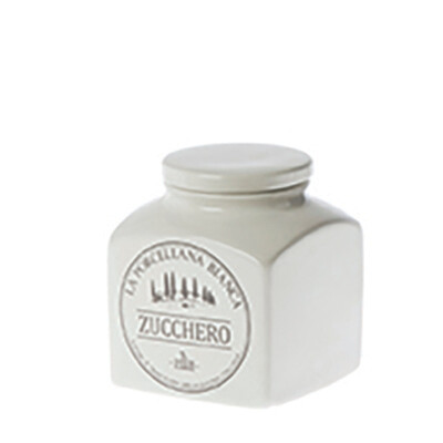 Barattolo porcellana Conserva 0,5L. Zucchero Barattolo porcellana Conserva 0,5L. Zucchero