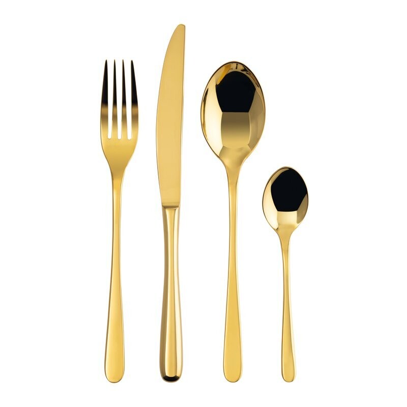 Serv. Posate Taste 24 pz. PVD Gold