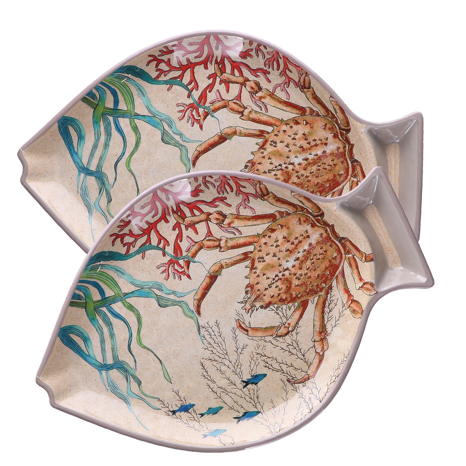 Set 2 piatti pesce Sea Life Set 2 piatti pesce Sea Life