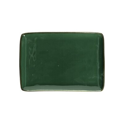 Vassoio rettangolare Concerto verde bosco 27x19 cm Vassoio rettangolare Concerto verde bosco 27x19 cm