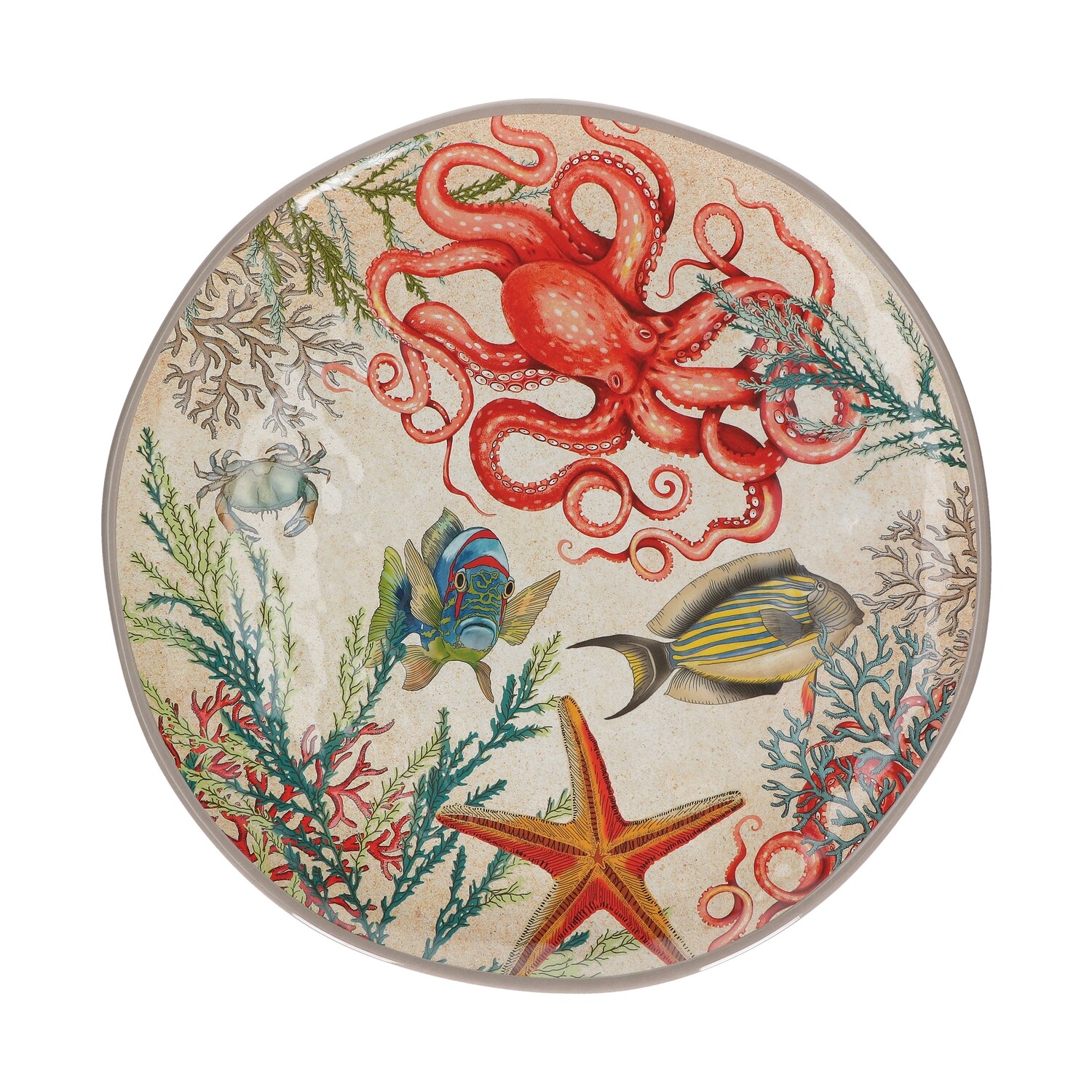 Vassoio rotondo Sea Life cm. 42