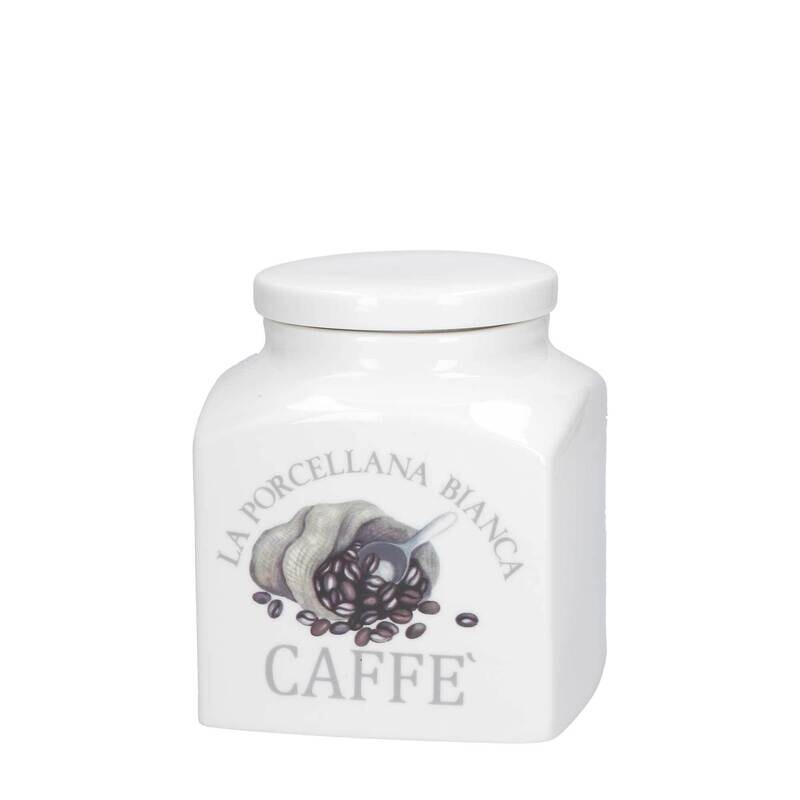Barattolo decorato porcellana Conserva caffè