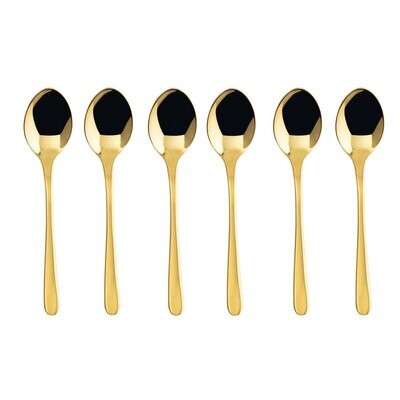 Set 6 cucchiaini moka Taste PVD Gold