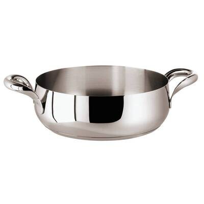Casseruola bassa 2 maniglie  Kikka cm. 28 acciaio inox