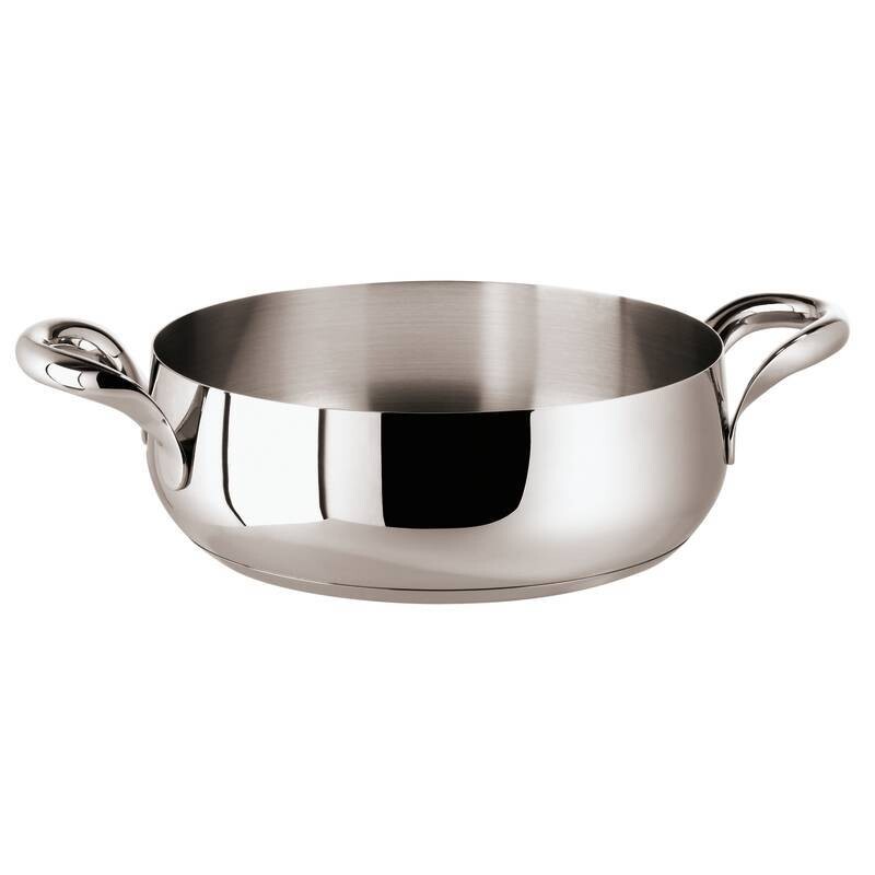 Casseruola bassa 2 maniglie  Kikka cm. 28 acciaio inox