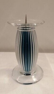 Candeliere Dampierre bleu H. cm. 10 Candeliere Dampierre bleu H. cm. 10