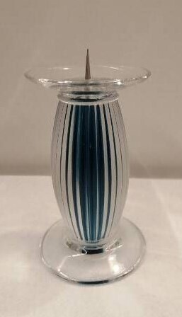 Candeliere Dampierre bleu H. cm. 10 Candeliere Dampierre bleu H. cm. 10